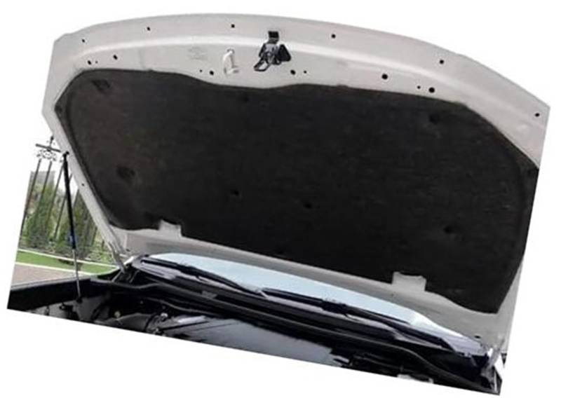 Szwaldaper Schalldämmende Motormatte for die Fronthaube, for Toyota, for Land Cruiser, J200 V8 2008-2021 2015 2016 2017 2018 2019 2020 Motorhauben-Isoliermatte(Black) von Szwaldaper