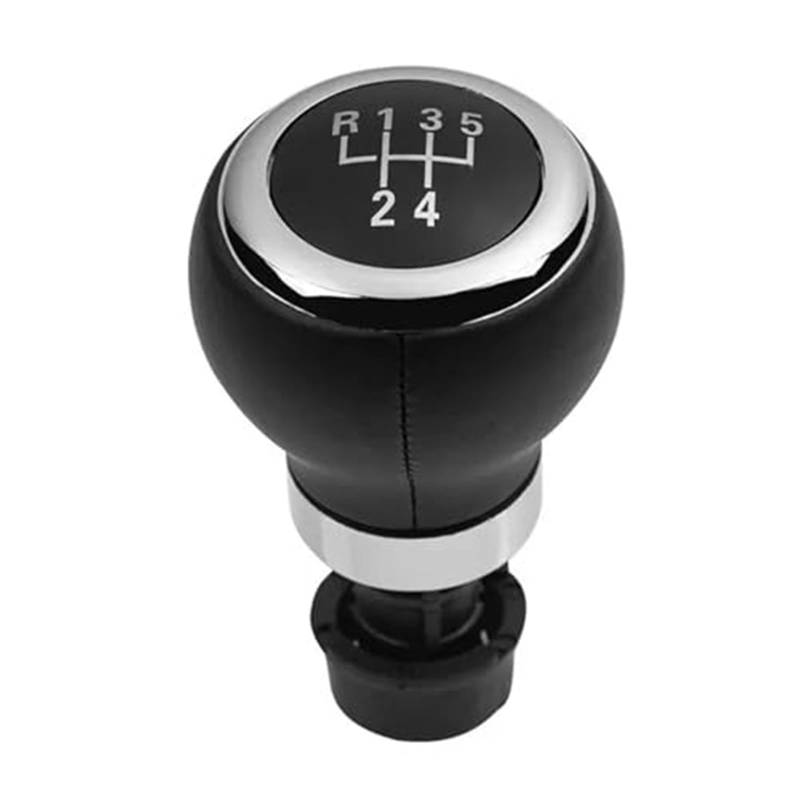 Szwaldaper Schaltknauf, Schaltknauf, Gamasche, Kofferraumabdeckung, for VW, for Tiguan, 5N 2007–2011, Auto-Innenteile Schaltsackabdeckung fürs Auto(Black 5 Speed Knob) von Szwaldaper
