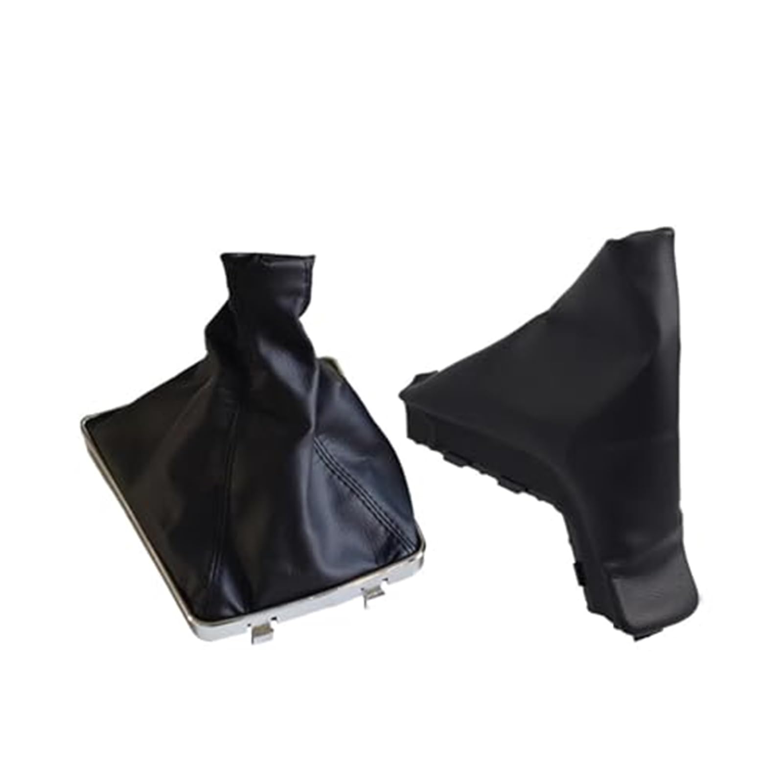 Szwaldaper Schaltknauf-Hebel-Stick-Gamaschen-Manschette, for Opel, Astra H, Park-Handbremsgriffe, Kofferraum-Abdeckung, Kragen, Auto-Styling Schaltsackabdeckung fürs Auto(Black Set) von Szwaldaper
