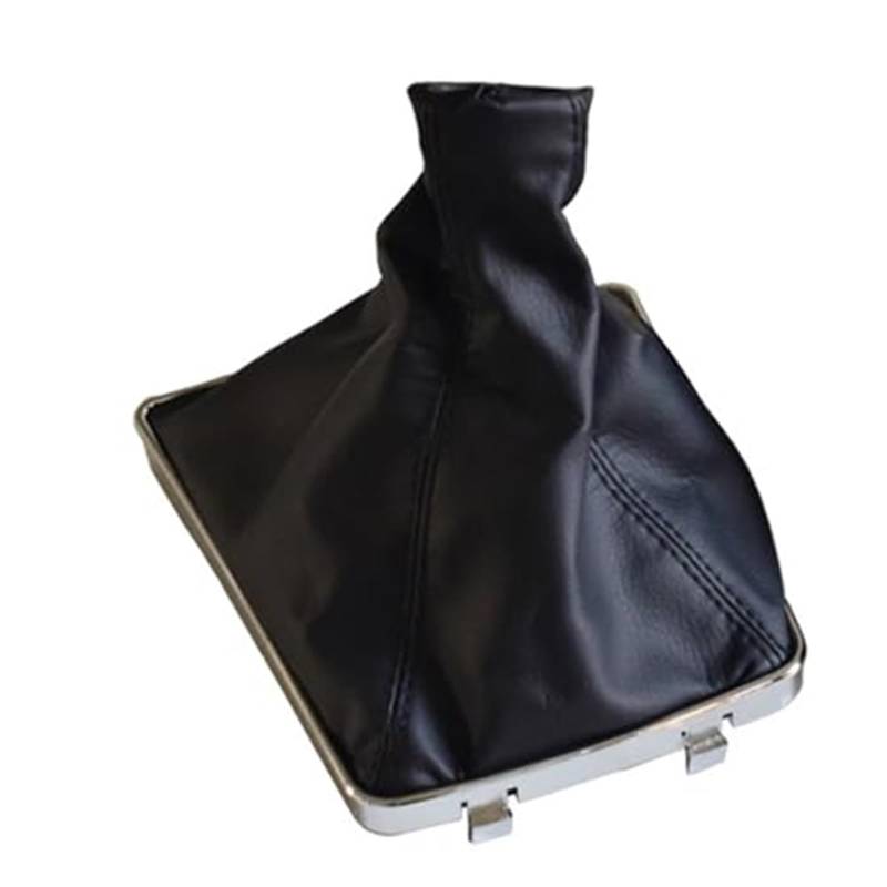 Szwaldaper Schaltknauf-Hebelabdeckung, for Opel, Astra H, Auto-Styling-Stick-Gamasche, Kofferraum-Park-Handbremsgriffe, Kofferraum-Koffer-Kragen Schaltsackabdeckung fürs Auto(Black Gear Shift Boot) von Szwaldaper