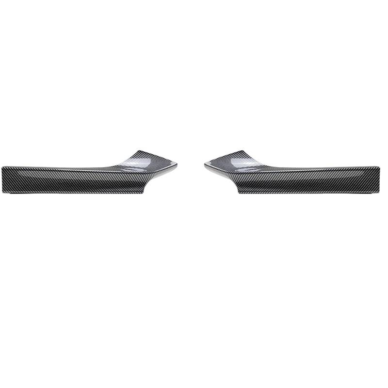 Szwaldaper Seitliche Lippensplitterabdeckung for die vordere Stoßstange, for, 2er F22 F23 M Sport nur 2015-2022 MP Style Schwarze untere Entlüftungsspoilerverkleidung Lüftungsblende für Nebelscheinwe von Szwaldaper