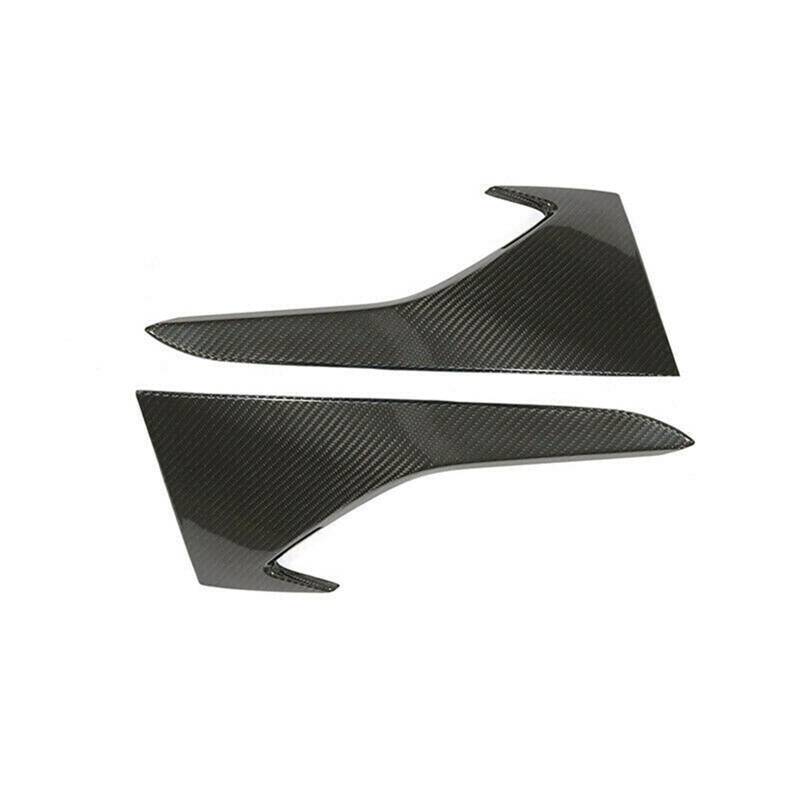 Szwaldaper Seitliche Lüftungsschlitzabdeckung for die vordere Stoßstange, for, F87 M2 Coupé 2-türig 2016 2017 2018, Carbonfaser-Ansaugspoiler, oberer Splitter-Ziersatz Lüftungsblende für Nebelscheinw von Szwaldaper