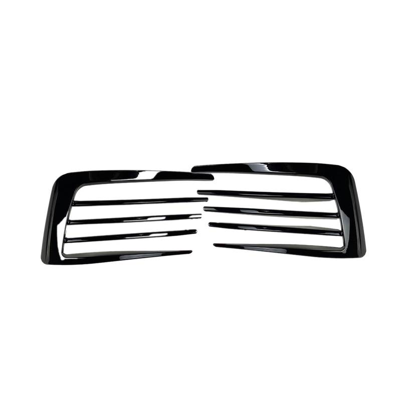 Szwaldaper Seitliche Lüftungsschlitzverkleidung for die vordere Stoßstange, for VW, for Golf, 7 GTI 2013-2016 Schwarzer Auto-Ansaugrahmen-Kühlergrill-Splitter-Spoiler-Canard-Lippe Lüftungsblende für N von Szwaldaper