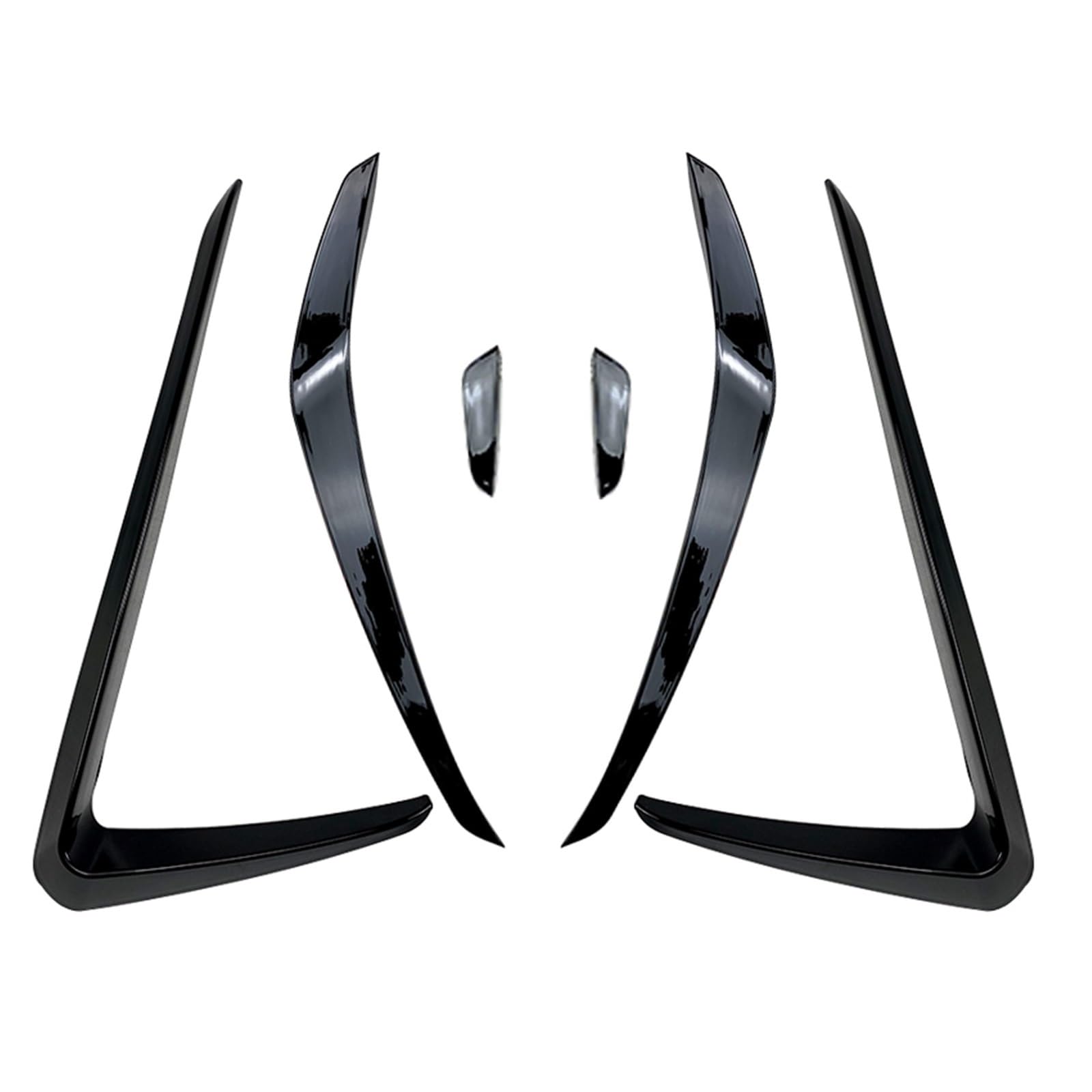 Szwaldaper Seitliche Lüftungsschlitzverkleidung for die vordere Stoßstange, for VW, for Golf, 7 GTI 2013-2016 Schwarzer Auto-Ansaugrahmen-Kühlergrill-Splitter-Spoiler-Canard-Lippe Lüftungsblende für N Szwaldaper Seitliche Lüftungsschlitzverkleidung for die vordere Stoßstange, for VW, for Golf, 7 GTI 2013-2016 Schwarzer Auto-Ansaugrahmen-Kühlergrill-Splitter-Spoiler-Canard-Lippe Lüftungsblende für N von Szwaldaper