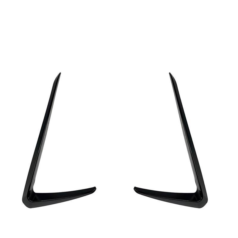 Szwaldaper Seitliche Lüftungsschlitzverkleidung for die vordere Stoßstange, for VW, for Golf, 7 GTI 2013-2016 Schwarzer Auto-Ansaugrahmen-Kühlergrill-Splitter-Spoiler-Canard-Lippe Lüftungsblende für N von Szwaldaper