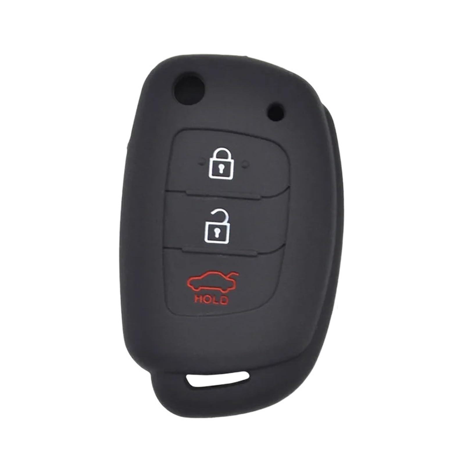 Szwaldaper Silikon-Autoschlüsselgehäuse mit 3 Tasten, schlüssellose Fernbedienung, for Hyundai, Elantra, Tucson i40 i20 i10 iX35 iX45, Creta, Santa Fe H-1 Autoschlüsselgehäuse(Type 1) von Szwaldaper