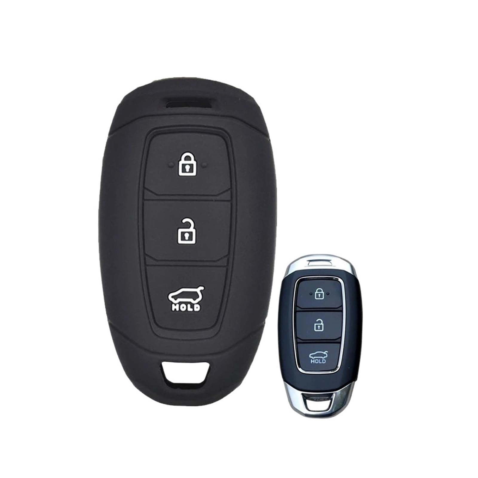 Szwaldaper Silikon-Autoschlüsselgehäuse mit 3 Tasten, schlüsselloser Schlüsselanhänger, for Hyundai, i30, Ix35, Solaris, Azera, for Elantra, Grandeur, Ig, Accent, Santa Fe, Verna 2017 2018 Autoschlüss Szwaldaper Silikon-Autoschlüsselgehäuse mit 3 Tasten, schlüsselloser Schlüsselanhänger, for Hyundai, i30, Ix35, Solaris, Azera, for Elantra, Grandeur, Ig, Accent, Santa Fe, Verna 2017 2018 Autoschlüss von Szwaldaper