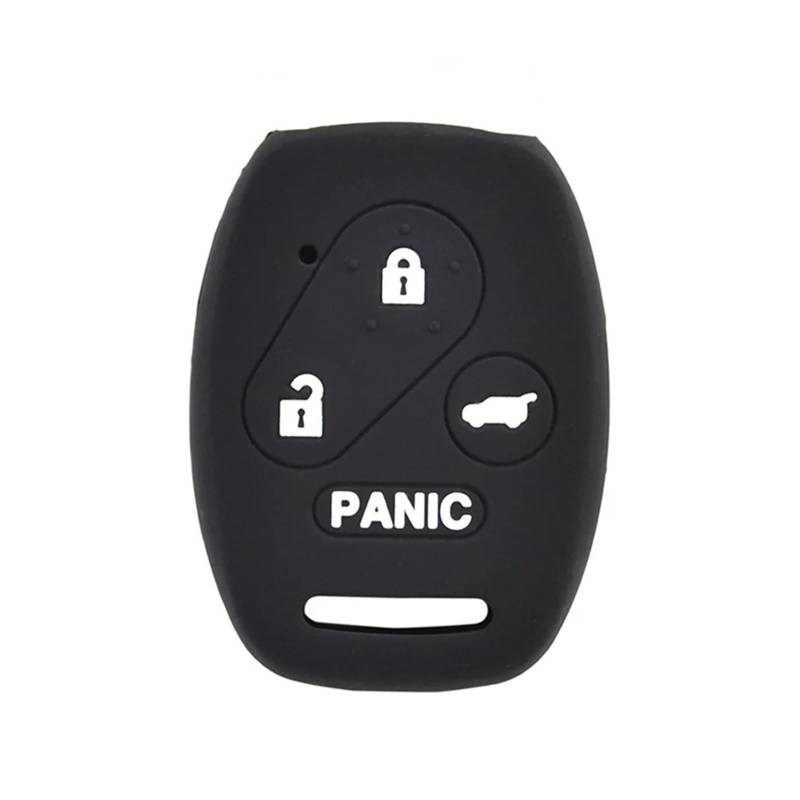 Szwaldaper Silikon-Autoschlüsselhülle, Schlüsselhülle, Schutz for Schlüsselanhänger, for Accord, CR-V, Civic, Insight 2016 2017 2018 Autoschlüsselgehäuse(Black) von Szwaldaper