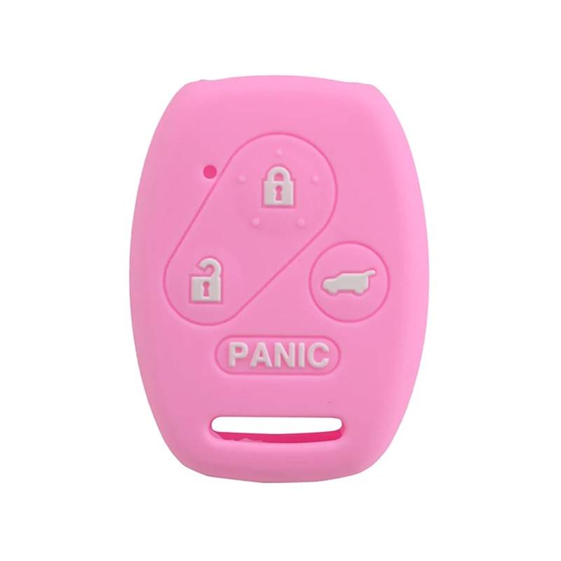 Szwaldaper Silikon-Autoschlüsselhülle, Schlüsselhülle, Schutz for Schlüsselanhänger, for Accord, CR-V, Civic, Insight 2016 2017 2018 Autoschlüsselgehäuse(Pink) von Szwaldaper