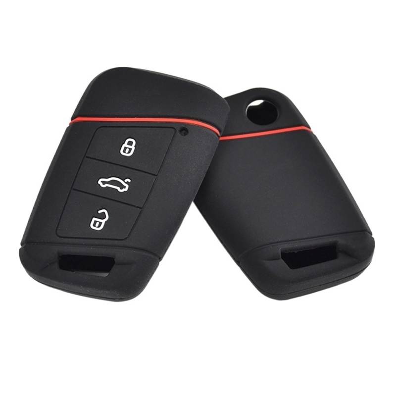 Szwaldaper Silikon-Schlüsseletui-Abdeckung for Schlüsselanhänger, for VW, Passat, B8, Skoda, KODIAQ, Superb A7 2015–2020 Autoschlüsselgehäuse von Szwaldaper
