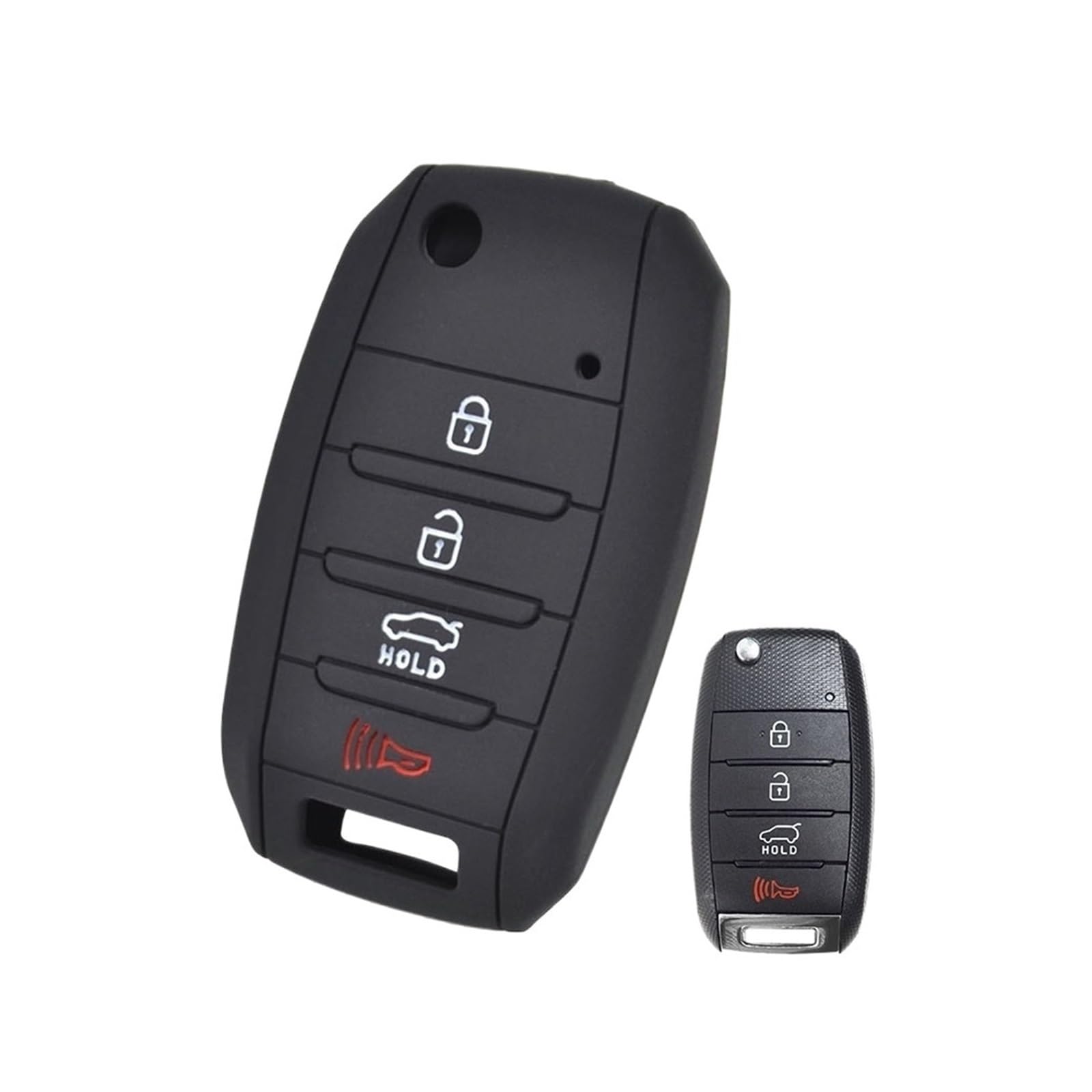 Szwaldaper Silikon-Schlüsseletui mit 4 Tasten, Schlüsselgehäuse for schlüssellosen Schlüsselanhänger, Schutz for Kia, Sedona, Optima, Sportage, Sorento, Soul, Forte Autoschlüsselgehäuse Szwaldaper Silikon-Schlüsseletui mit 4 Tasten, Schlüsselgehäuse for schlüssellosen Schlüsselanhänger, Schutz for Kia, Sedona, Optima, Sportage, Sorento, Soul, Forte Autoschlüsselgehäuse von Szwaldaper