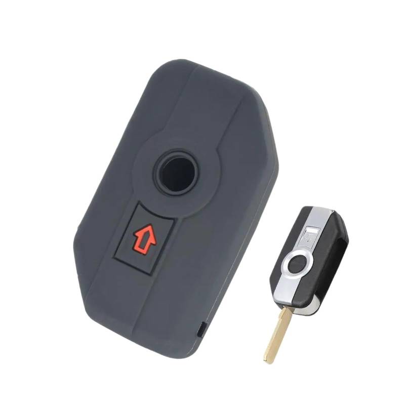 Szwaldaper Silikon-Schlüsseletui mit vollständigem Schutz for Fernbedienung, schlüsselloser Startschlüssel, Schlüsselanhänger, for, K1600 R1200GS R1200R R1200RT LC Autoschlüsselgehäuse von Szwaldaper