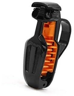 Szwaldaper Sourcingmap® Brillenhalter aus ABS for Sonnenblende, orange/schwarz, for Fahrzeug Auto-Sonnenblenden-Clip von Szwaldaper