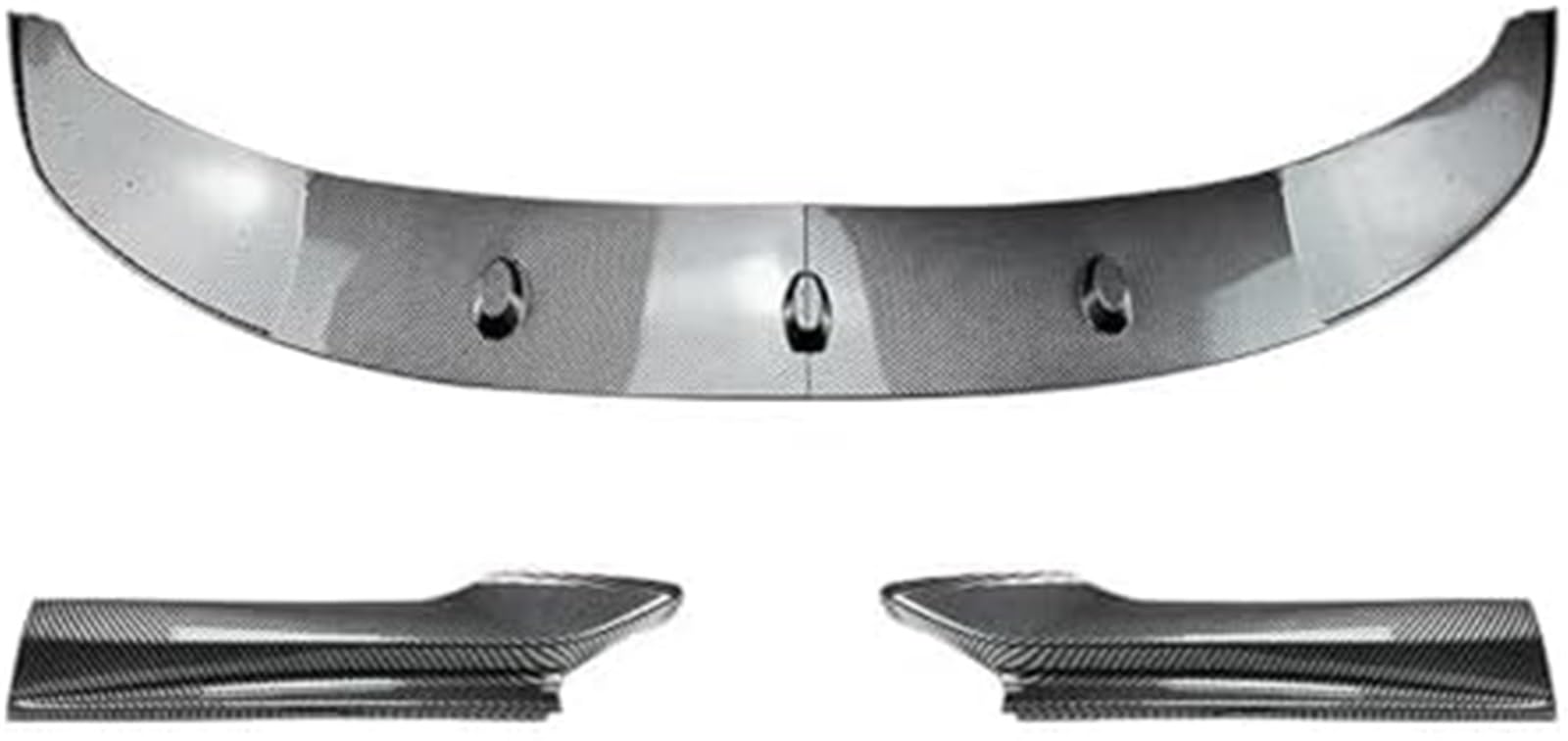 Szwaldaper Splitter, for BMW, 5er F10 F11 520 523 525 535 530 Sport 2011-2017 Auto Frontstoßstange Lip Spoiler Splitter Stoßstange Canard Lip Body Kit Lip Splitter (Carbon-Look) Frontstoßstangenlippe( von Szwaldaper