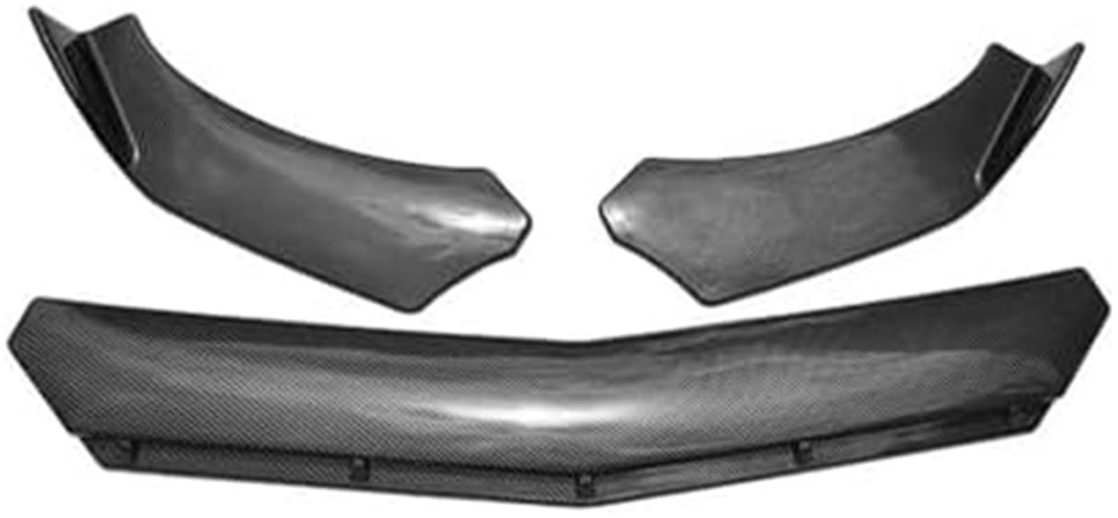 Szwaldaper Splitter, for Benz, E W211 Frontstoßstangensplitter Spoiler Carbon-Lackierung Diffusorrock Bodykit Lippensplitter(Carbon-Lackierung) Frontstoßstangenlippe(Black Carbon Painting) von Szwaldaper