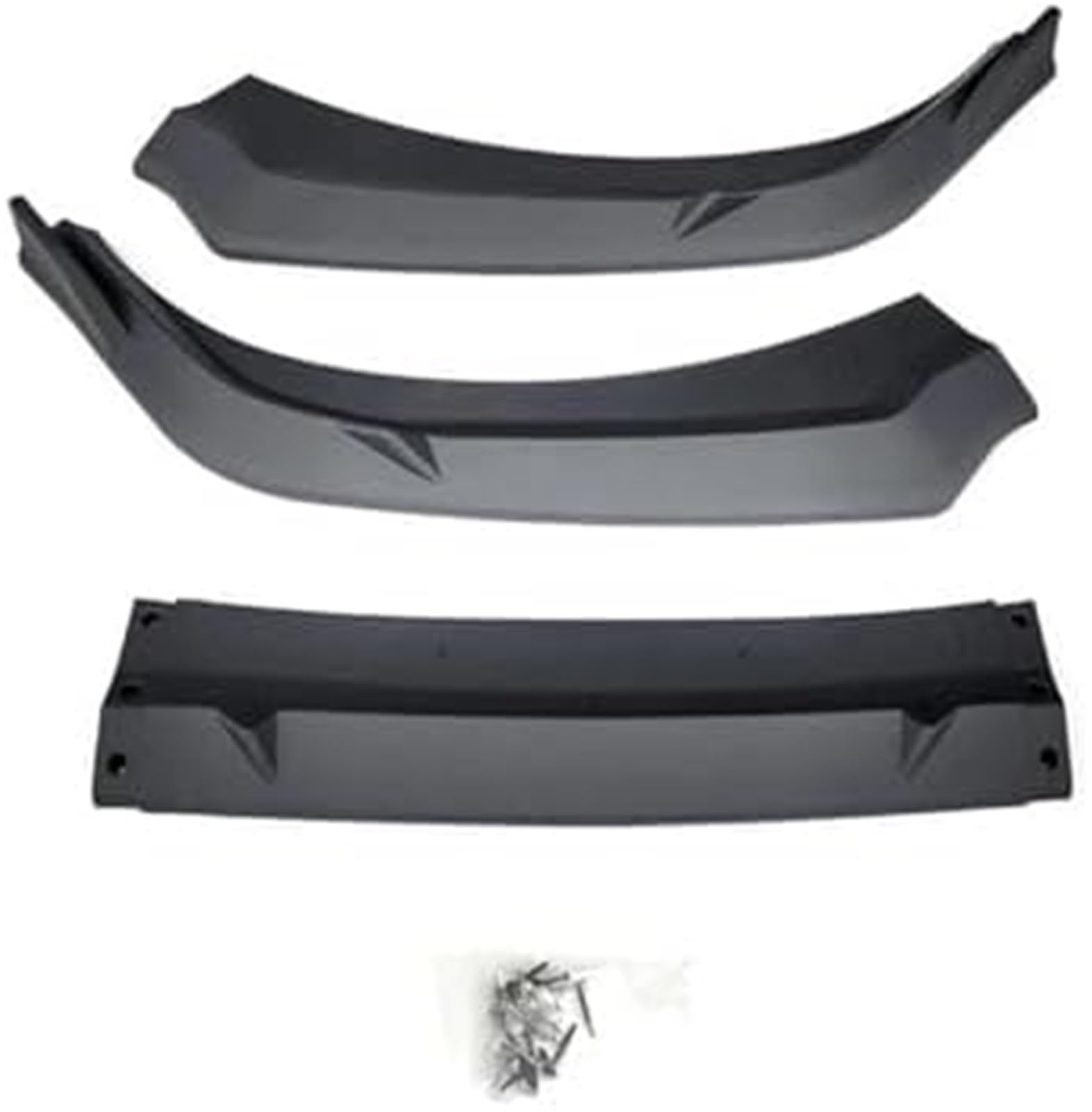 Szwaldaper Splitter, for Hyundai, for Elantra, 2023 2024 2025, Luftsplitter der 8. Generation, Karosserie-Kit, Spoiler, schwarze Röcke, Zubehör, Frontstoßstangenlippe, Lippensplitter (Mattschwarz) Fro von Szwaldaper