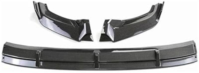 Szwaldaper Splitter Auto Frontstoßstange Lip Splitter Diffusor Body Kits Spoiler Stoßstangenschutz Schutz Zubehör, for VW, for Tiguan, 2017 2018 2019 2020 Lippensplitter (Schwarz glänzend) Frontstoßst von Szwaldaper