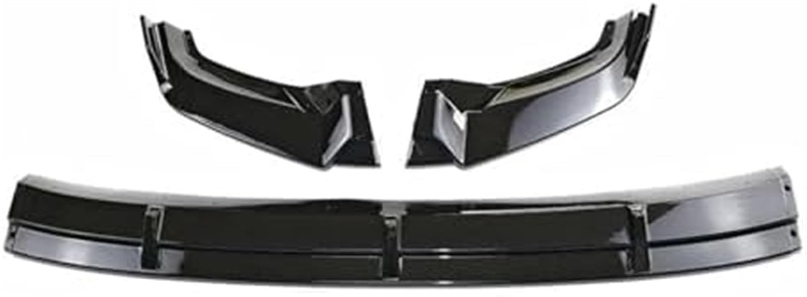 Szwaldaper Splitter Auto Frontstoßstange Lip Splitter Diffusor Body Kits Spoiler Stoßstangenschutz Schutz Zubehör, for VW, for Tiguan, 2017 2018 2019 2020 Lippensplitter (Schwarz glänzend) Frontstoßst von Szwaldaper