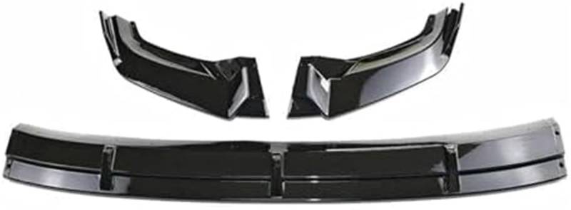 Szwaldaper Splitter Auto Frontstoßstange Lip Splitter Diffusor Body Kits Spoiler Stoßstangenschutz Schutz Zubehör, for VW, for Tiguan, 2017 2018 2019 2020 Lippensplitter (Schwarz glänzend) Frontstoßst von Szwaldaper