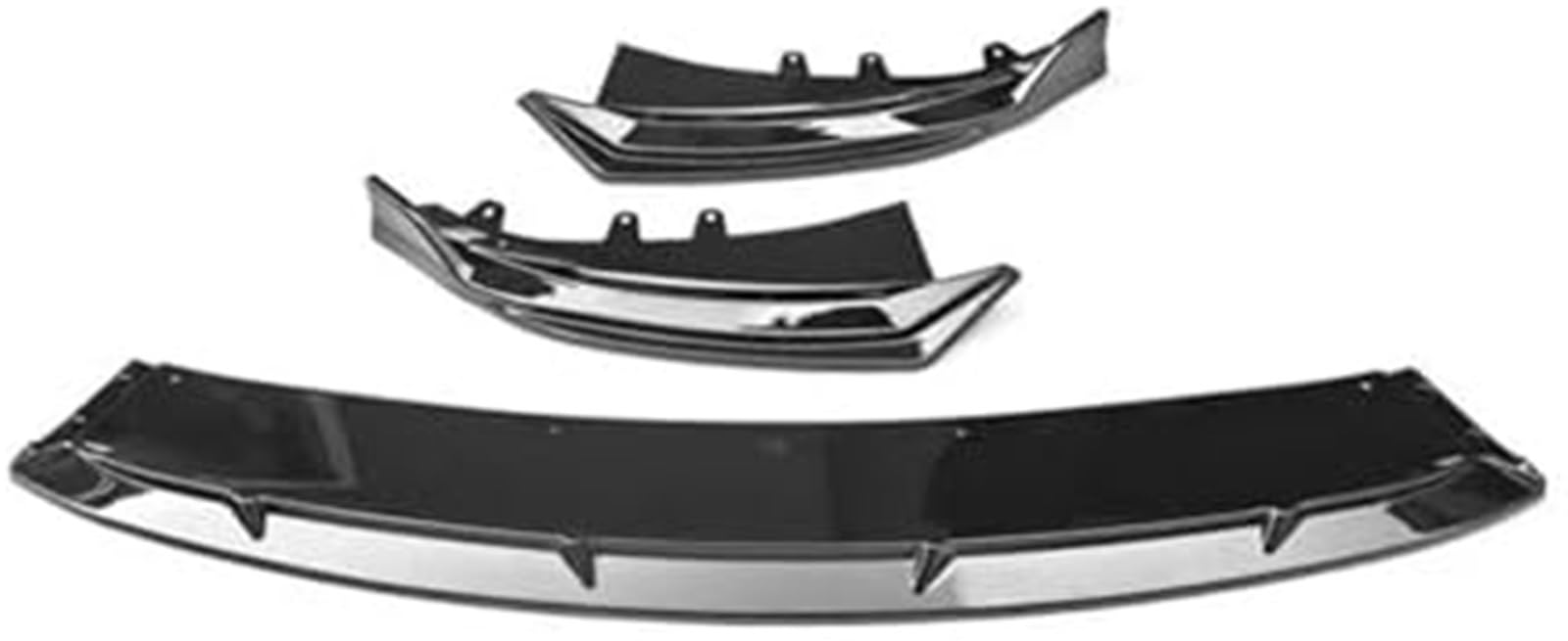 Szwaldaper Splitter Frontstoßstangenlippe Schwarze Röcke Zubehör, for BYD, for Seal EV Air Splitter Karosserie-Kit Spoiler 2022 2023 2024 Lippensplitter (Carbonfarbe) Frontstoßstangenlippe(BLACK Gloss von Szwaldaper