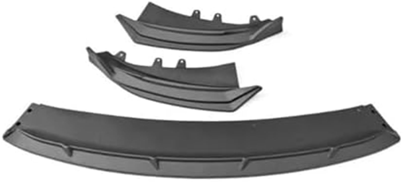 Szwaldaper Splitter Frontstoßstangenlippe Schwarze Röcke Zubehör, for BYD, for Seal EV Air Splitter Karosserie-Kit Spoiler 2022 2023 2024 Lippensplitter (Carbonfarbe) Frontstoßstangenlippe(Black Matt von Szwaldaper