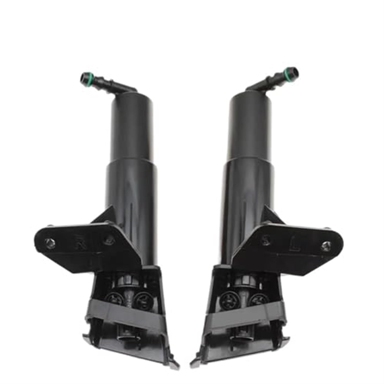 Szwaldaper Stellmotorpumpe for Scheinwerfer-Waschanlage, Wassersprühstrahl-Abdeckkappe, for Toyota, AVENSIS T25 2006 2007 2008 Scheibenwischer-Waschpumpenmotor(Black Nozzle Pair) von Szwaldaper