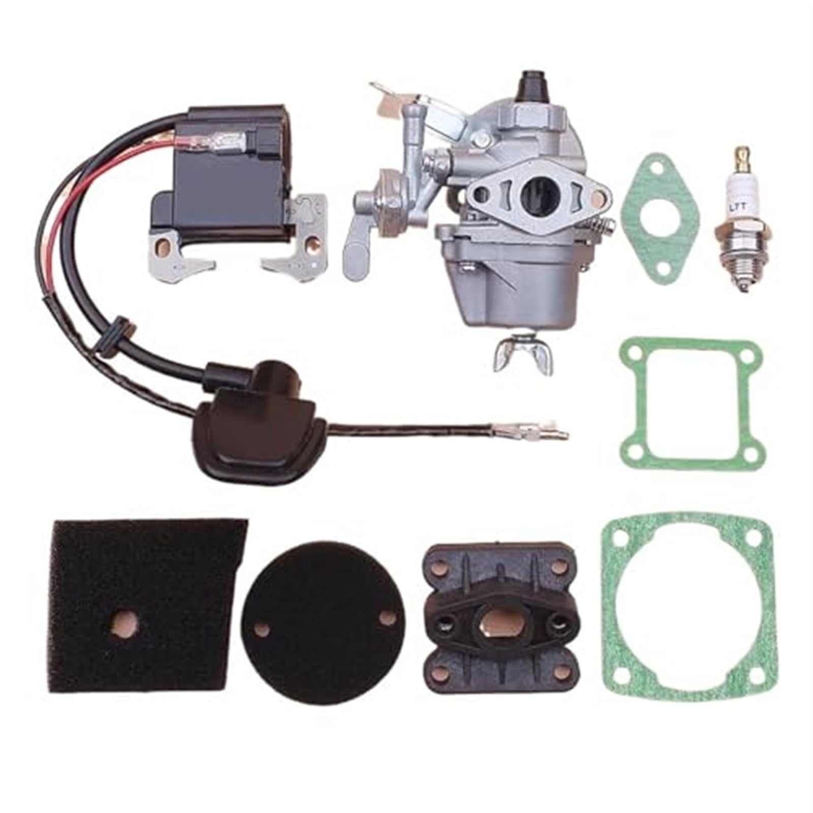 Szwaldaper Vergaser-Zündspule for Robin, NB411, BG411, CG411, Luftfilterelement, Ansaugkrümmer-Dichtungssatz, Trimmer Rasenmäher-Luftfilter Szwaldaper Vergaser-Zündspule for Robin, NB411, BG411, CG411, Luftfilterelement, Ansaugkrümmer-Dichtungssatz, Trimmer Rasenmäher-Luftfilter von Szwaldaper