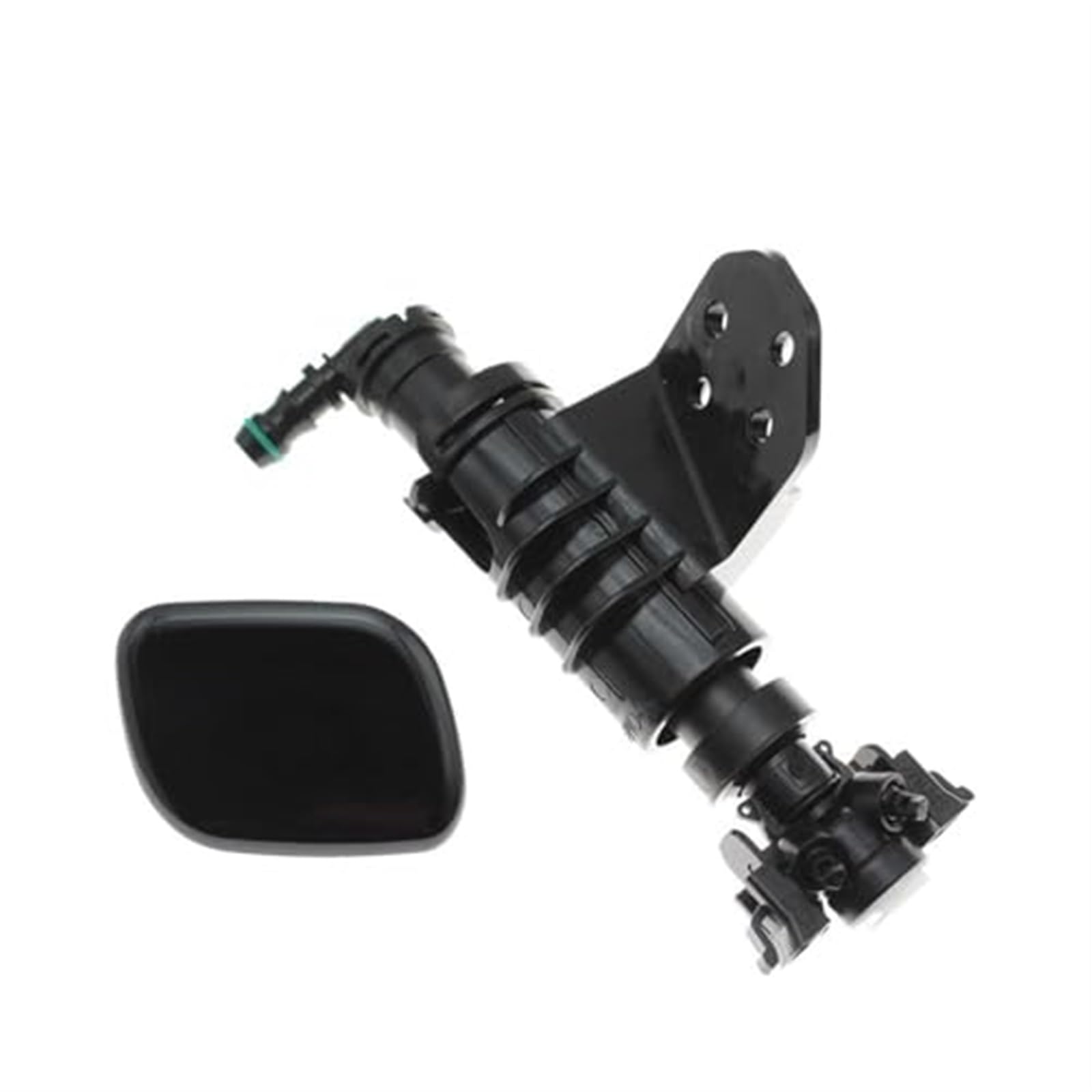 Szwaldaper Vorne Links rechts Scheinwerfer Waschanlage Düse Pumpe Zylinderdeckel Jet, for Hyundai, Tucson Scheibenwischer-Waschpumpenmotor(Black Left Side) von Szwaldaper