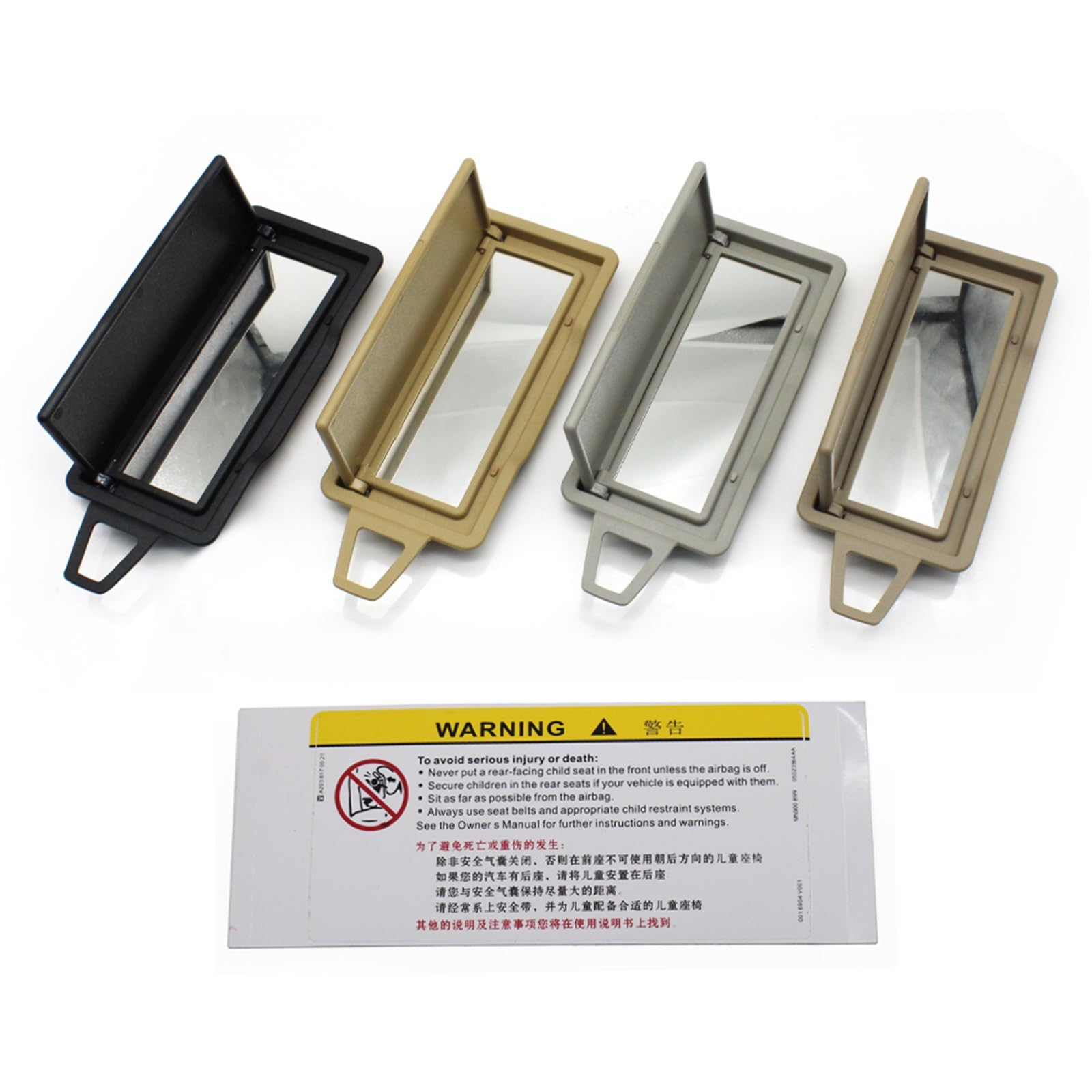 Szwaldaper W164 X164 W251 Auto-Sonnenschutz, Visierspiegel, Make-up-Kosmetikspiegel, for Mercedes-Benz, ML GL R-Klasse 2006-2017 Kosmetikspiegel für die Sonnenblende im Auto(Model B-Yellow R) von Szwaldaper