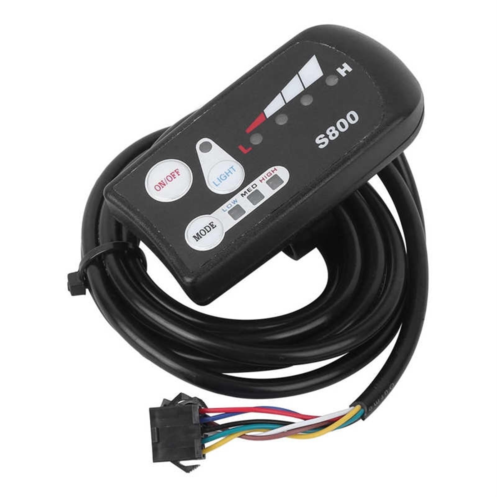 Szwaldaper for 36V 48V E-Bike Meter Lithium-Batterie Meter S800 Display Horizontal Schwarz Weiß Bildschirm E-LED Instrument Armaturenbrett-Displayabdeckung(48V) von Szwaldaper