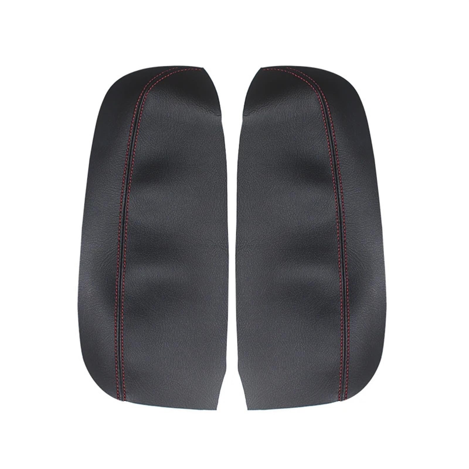 Szwaldaper for Acura, for RDX 2007 2008 2009 2010 2011 2012 2 Stück Auto weiches Leder Vordertür Armlehne Panel Abdeckung Innenaufkleber Dekor Auto-Innentürverkleidung(Black-red line) von Szwaldaper