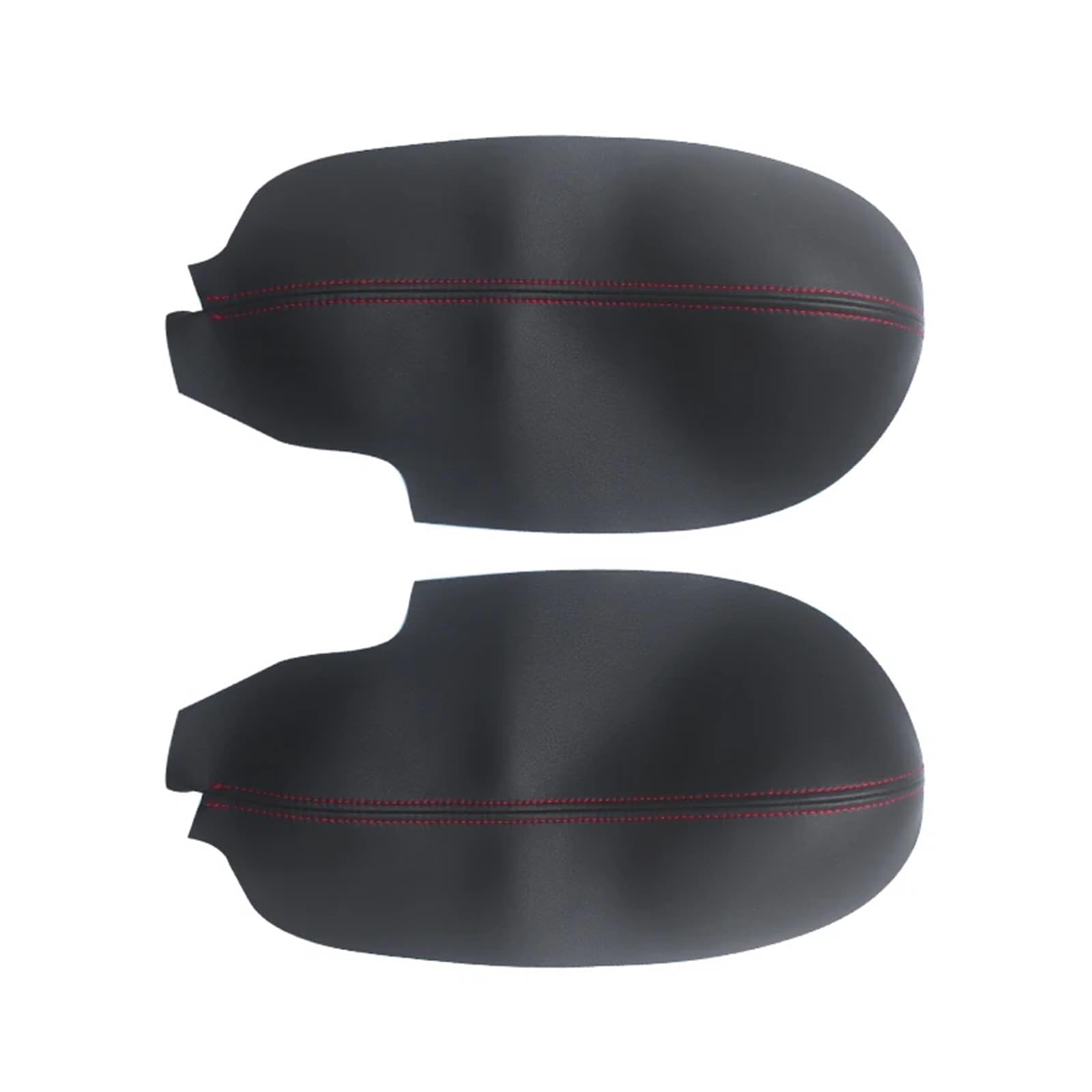 Szwaldaper for Acura, for TSX 2009 2010 2011 2012 2013 2014 Auto-Styling-Innenraum, 2 Stück Vordertür-Armlehnenverkleidung, Mikrofaser-Lederbezug Auto-Innentürverkleidung(Black - red line) von Szwaldaper