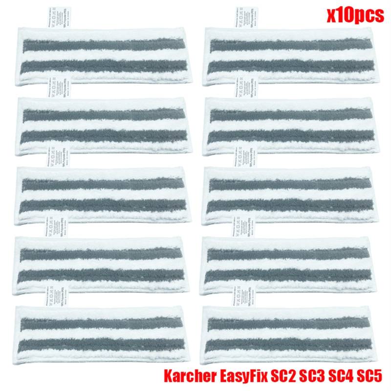 Szwaldaper for Easyfix SC2 SC3 SC4 SC5 Handheld Staubsauger Zubehör Mikrofaser Steam Mop Lumpen Ersatz Steam Mop Tuch Ersatzteile für Dampfreiniger(10pcs) von Szwaldaper