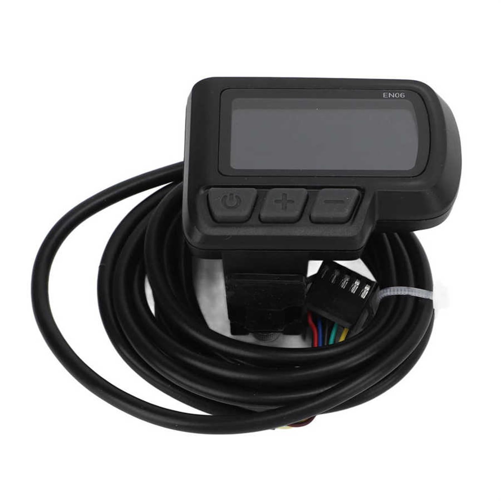 Szwaldaper for Elektrische EN06 LCD Display Meter Mit USB Power Geschwindigkeit Display E-Bike LCD Display Wasserdicht SM Connector Armaturenbrett-Displayabdeckung(SM Plug) von Szwaldaper