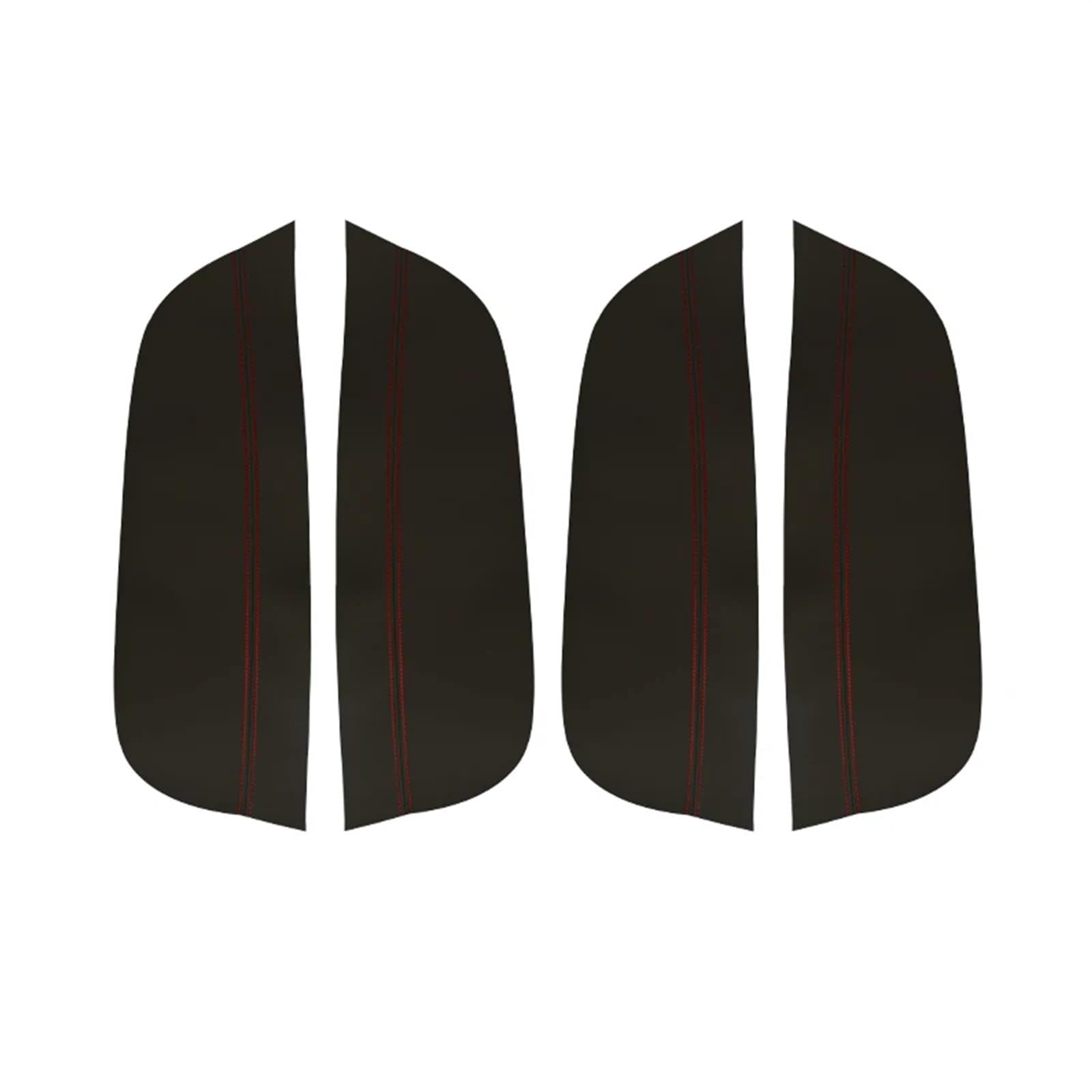 Szwaldaper for Hyundai, for Sonata 2005 2006 2007 2008 Auto-Innentürverkleidung Armlehne Mikrofaser-Lederbezug Auto-Innentürverkleidung(Black with red line) von Szwaldaper
