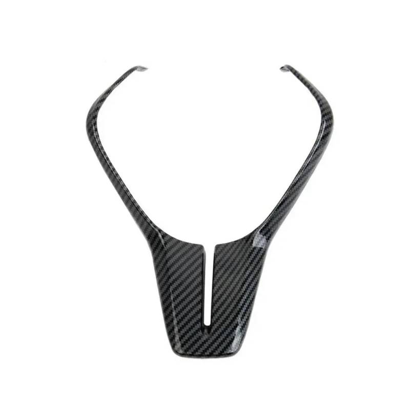 Szwaldaper for Infiniti, for Q50 Q50L Q60 2018-2022 Carbon Fiber ABS Auto Innen Lenkrad Rahmen Trim Zentrum Abdeckung Panel Aufkleber Dekor Auto-Lenkradaufkleber von Szwaldaper