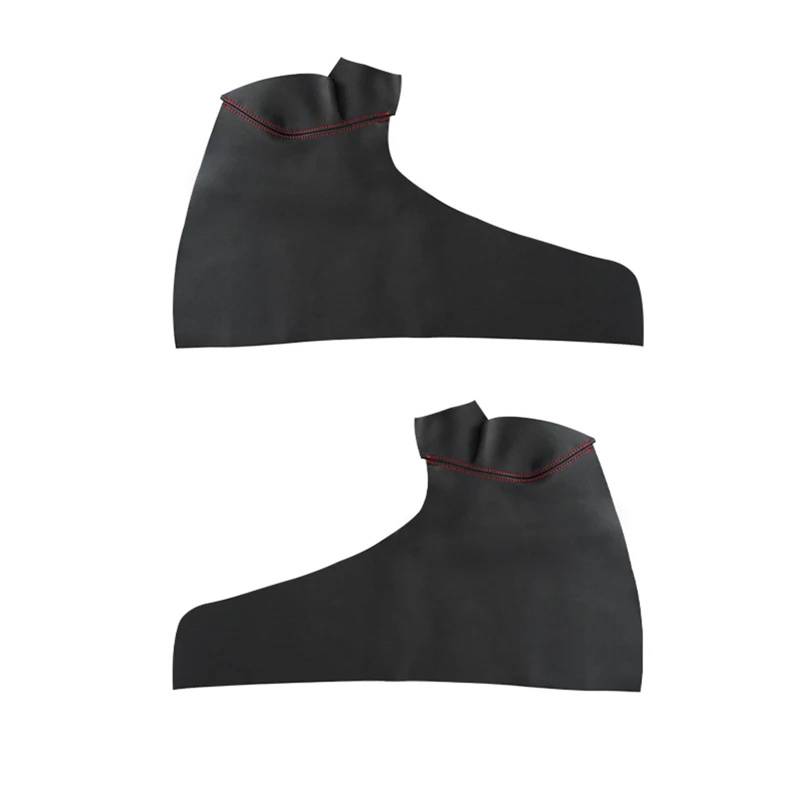 Szwaldaper for Jazz, for Fit 2008 2009 2010 2011 2012 Fließheck Auto Styling Innentürverkleidung Armlehne Mikrofaser-Lederbezug Auto-Innentürverkleidung(Rear 2pcs,Black) von Szwaldaper