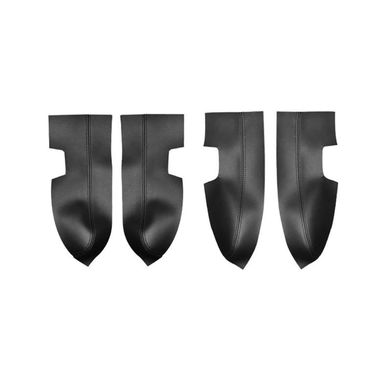 Szwaldaper for Kia, for Spectra Cerato 2005 2006–2010 2011 2012, 4 Stück Auto-Innentürverkleidung/Türarmlehne, Mikrofaser-Lederbezug Auto-Innentürverkleidung(4xDoor Armrest Black) von Szwaldaper