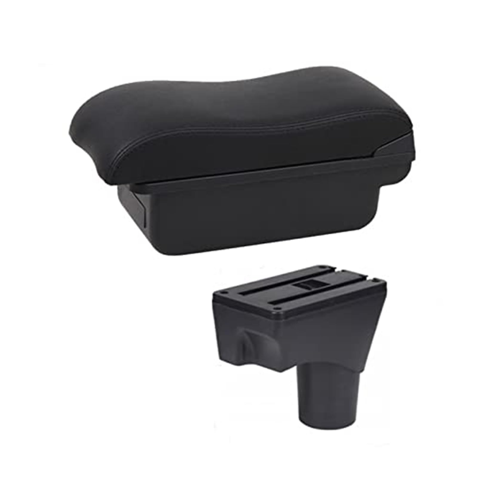 Szwaldaper for Nissan, for März, for Micra, K13 MK4 IV Armlehne Box Mittelkonsole Armlehne Auto Central Console Storage Auto Auto-Armlehnenbox(Black B1 3 USB) von Szwaldaper