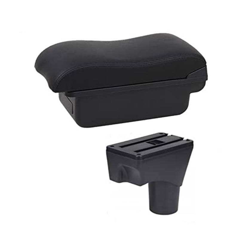 Szwaldaper for Nissan, for März, for Micra, K13 MK4 IV Armlehne Box Mittelkonsole Armlehne Auto Central Console Storage Auto Auto-Armlehnenbox(Black C1 7 USB) von Szwaldaper