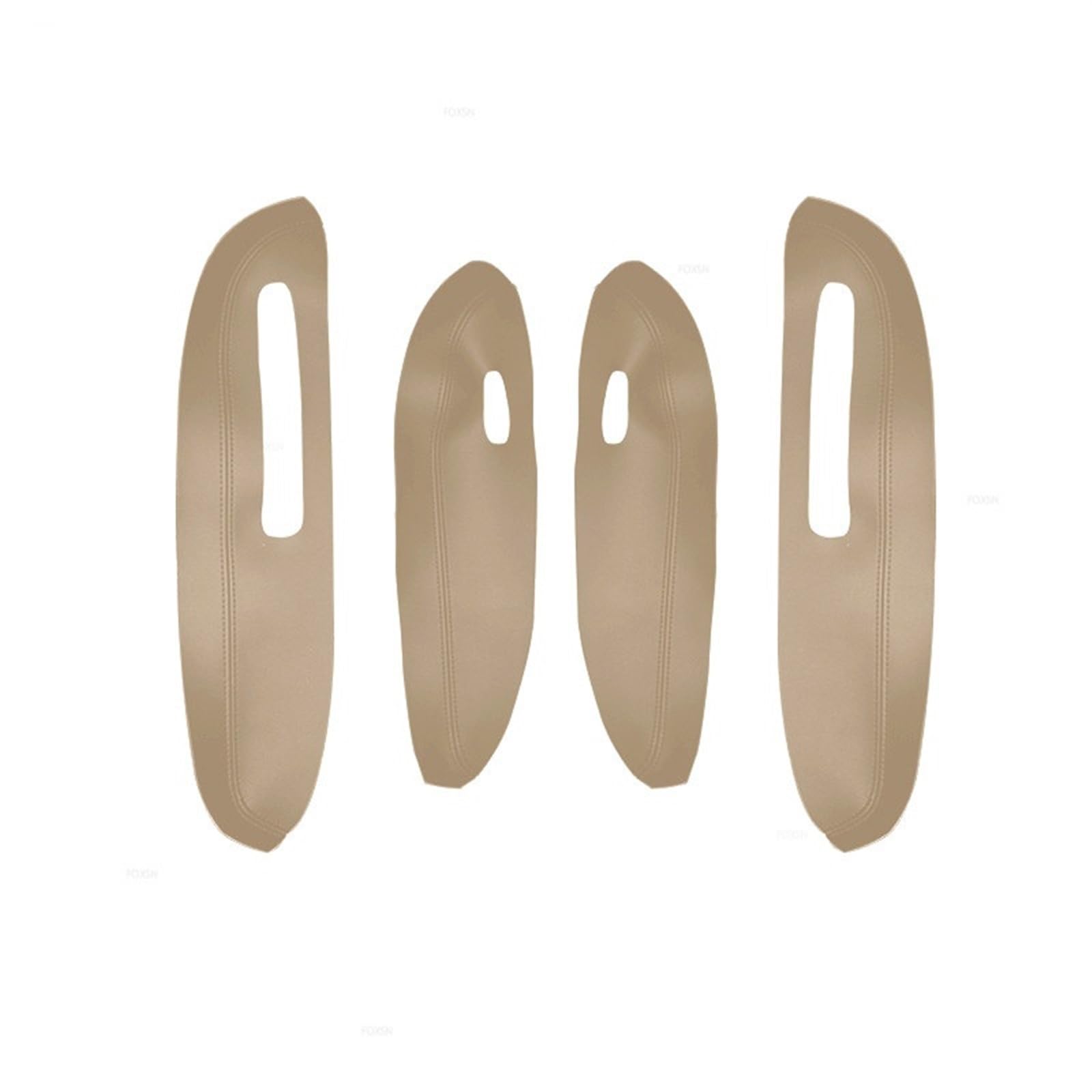 Szwaldaper for Peugeot, 307 2004 2005 2006 2007 2008 2009 2010 2011 2012 2013 Auto Türgriff Panel Armlehne Leder Abdeckung Trim Zubehör Auto-Innentürverkleidung(4X Beige) von Szwaldaper
