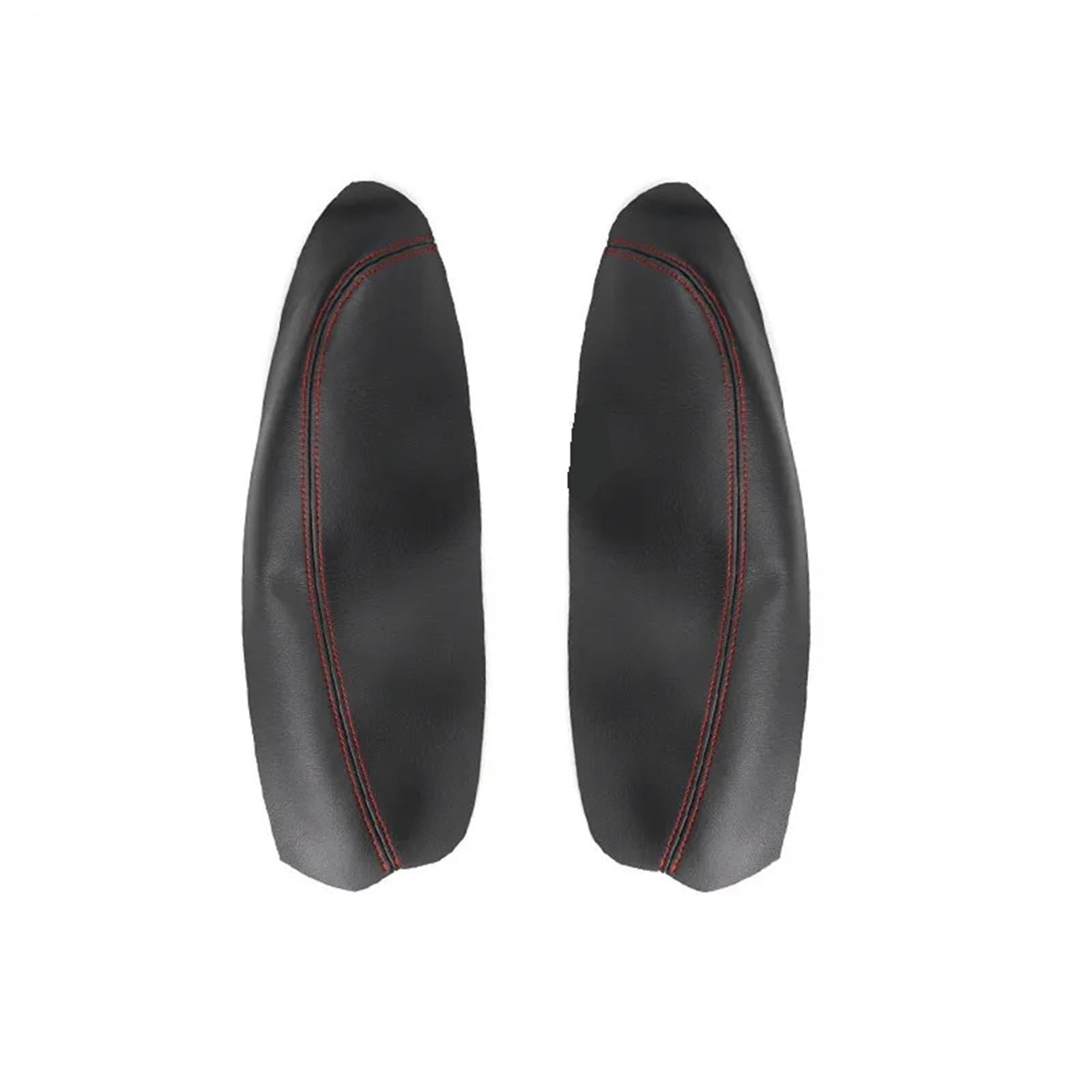 Szwaldaper for Peugeot, for 307 2004-2011 2012 2013 NUR 3 TÜREN Autozubehör Innentür Armlehnenverkleidung Mikrofaser-Lederbezug Dekor Auto-Innentürverkleidung(Rear 2pcs,Black) von Szwaldaper