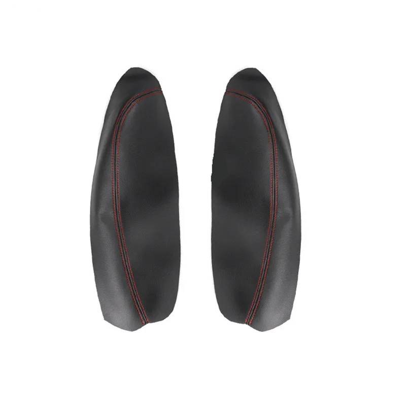 Szwaldaper for Peugeot, for 307 2004-2011 2012 2013 NUR 3 TÜREN Autozubehör Innentür Armlehnenverkleidung Mikrofaser-Lederbezug Dekor Auto-Innentürverkleidung(Rear 2pcs,Black) von Szwaldaper