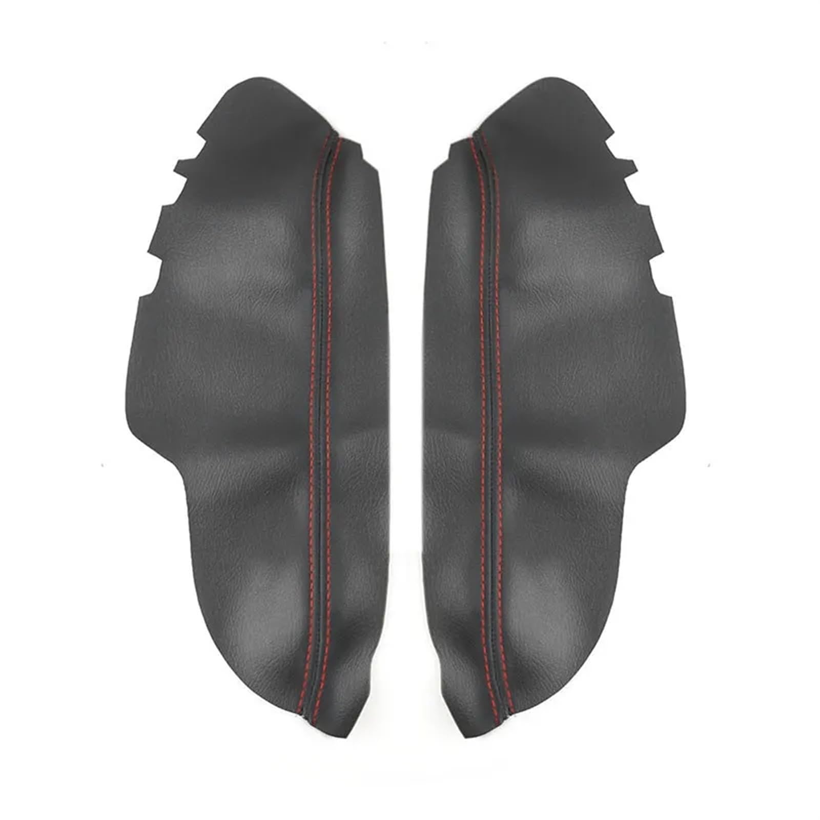 Szwaldaper for Toyota, for Avalon 2013 2014 2015 2016 2017 2018 Auto Innen Vorne/Hinten Türgriff Armlehne Panel Mikrofaser Leder Abdeckung Trim Auto-Innentürverkleidung(Rear Pair Black-red) von Szwaldaper