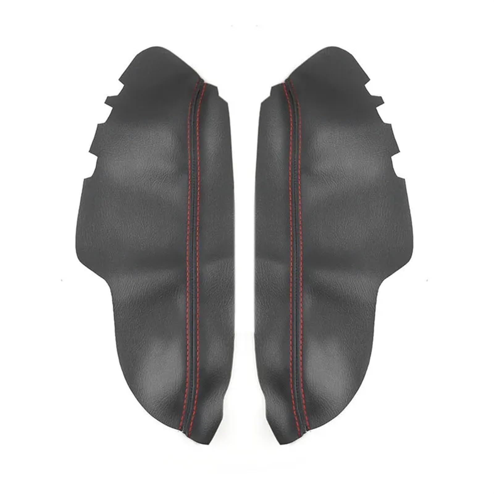 Szwaldaper for Toyota, for Avalon 2013 2014 2015 2016 2017 2018 Auto-Innenraum vorne/hinten Türgriff Armlehne Panel Lederbezug Verkleidung Zubehör Auto-Innentürverkleidung(Rear Pair Black-red) von Szwaldaper