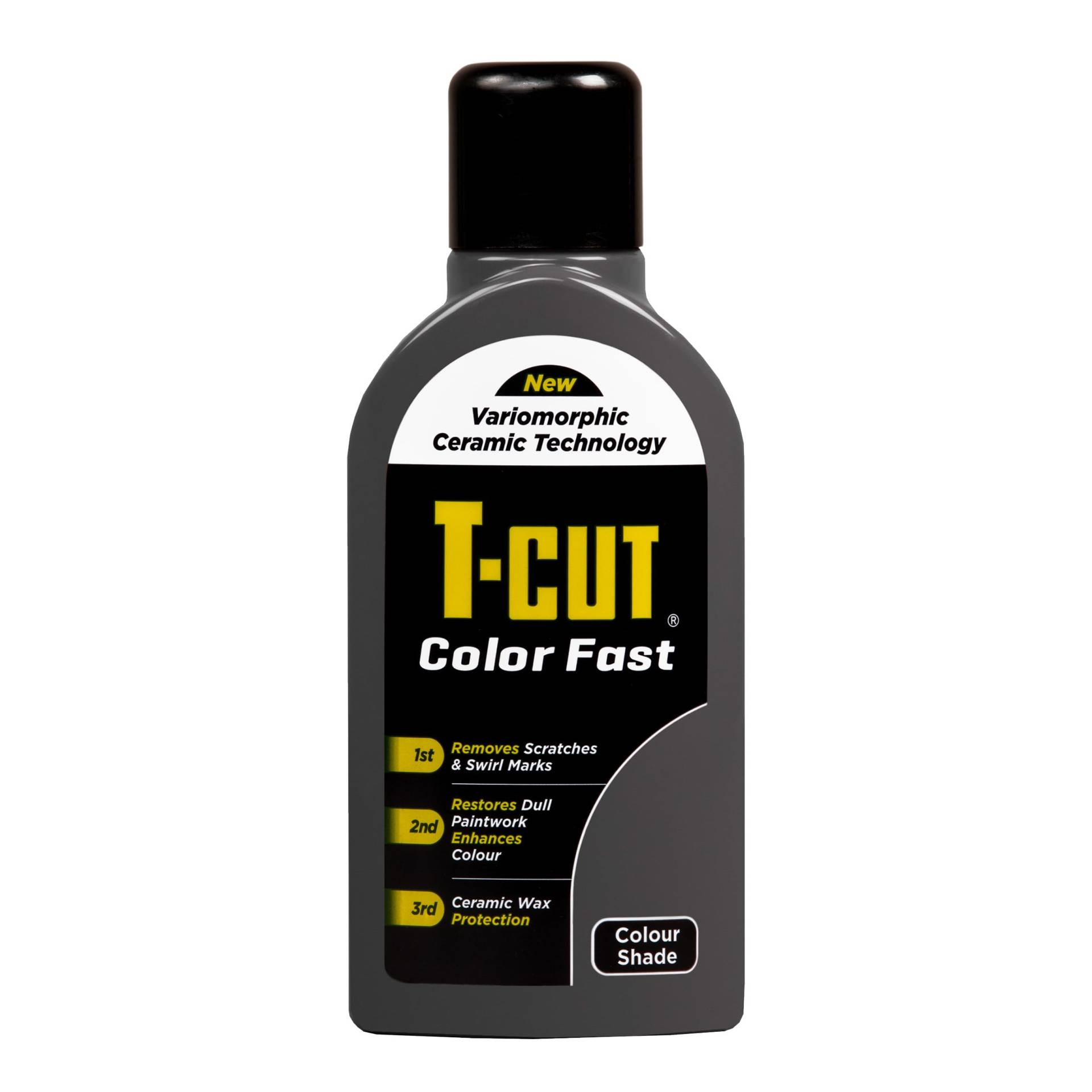 T-Cut 3 in 1 Color Fast Paintwork Restorer Autopolitur, grau, 500 ml von T-Cut