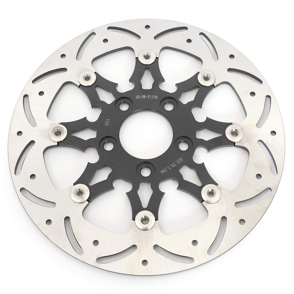 TARAZON 11,5“ Schwimmende Bremsscheibe hinten für Harley Davidson Softail Fat Boy FLSTF Springer FXSTS Heritage FLSTS Custom FXSTC Deluxe FLSTN Low Rider FXDLS TARAZON 11,5“ Schwimmende Bremsscheibe hinten für Harley Davidson Softail Fat Boy FLSTF Springer FXSTS Heritage FLSTS Custom FXSTC Deluxe FLSTN Low Rider FXDLS von TARAZON