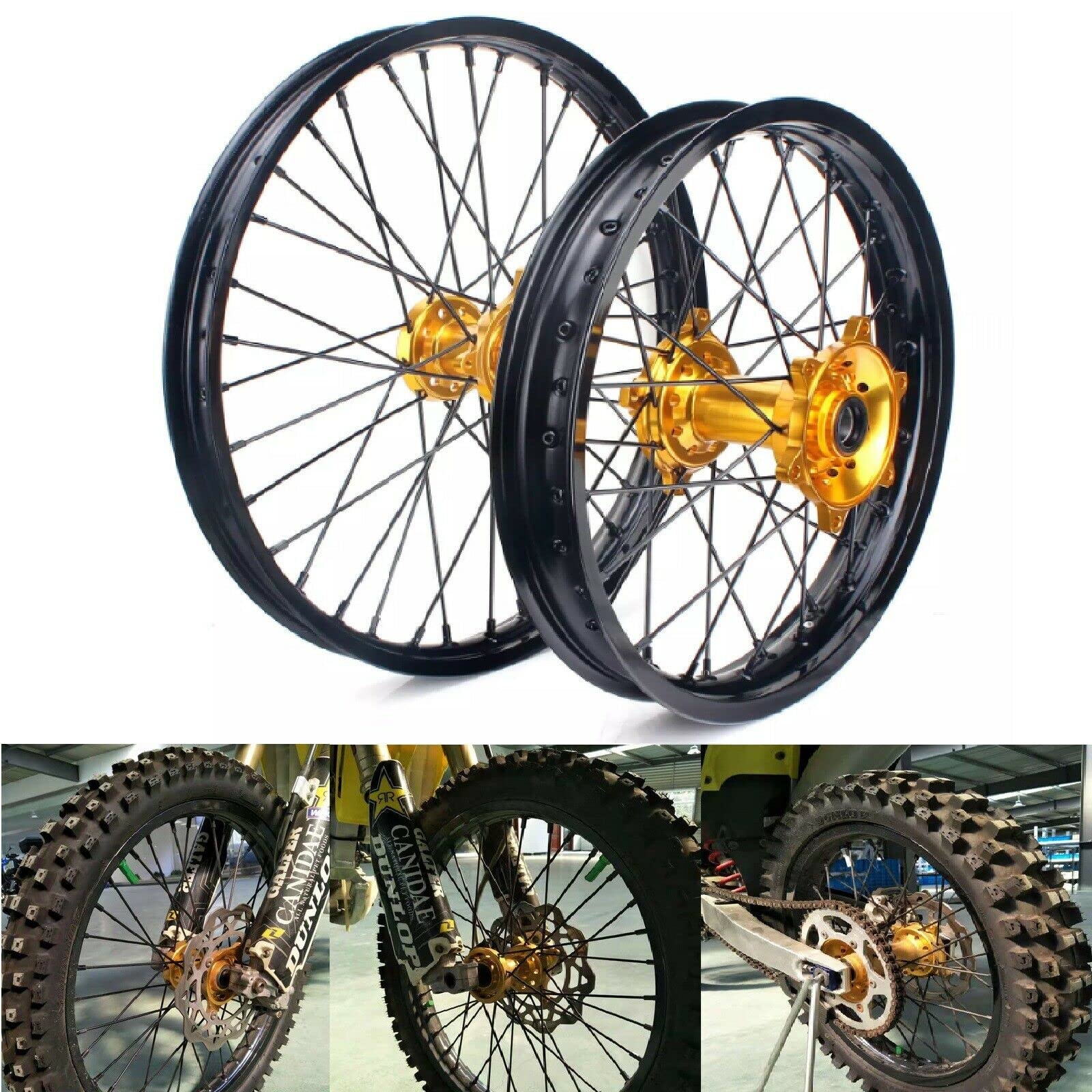 TARAZON 21" 19" Radsatz Felgen Radnabe Wheels für Suzuki RMZ 250 2007-2022 RMZ 450 2005-2022 von T | TARAZON
