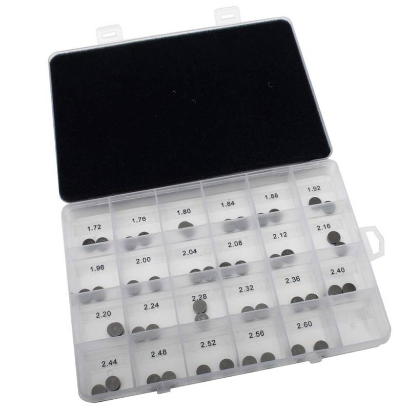 TARAZON 46pcs 8,9mm Valve Shim Ventileinstellplättchen 1.72MM-2.60MM für SX-F XC-F SXS 250 350 450 SX 450 505 SMR450 XC450 von TARAZON