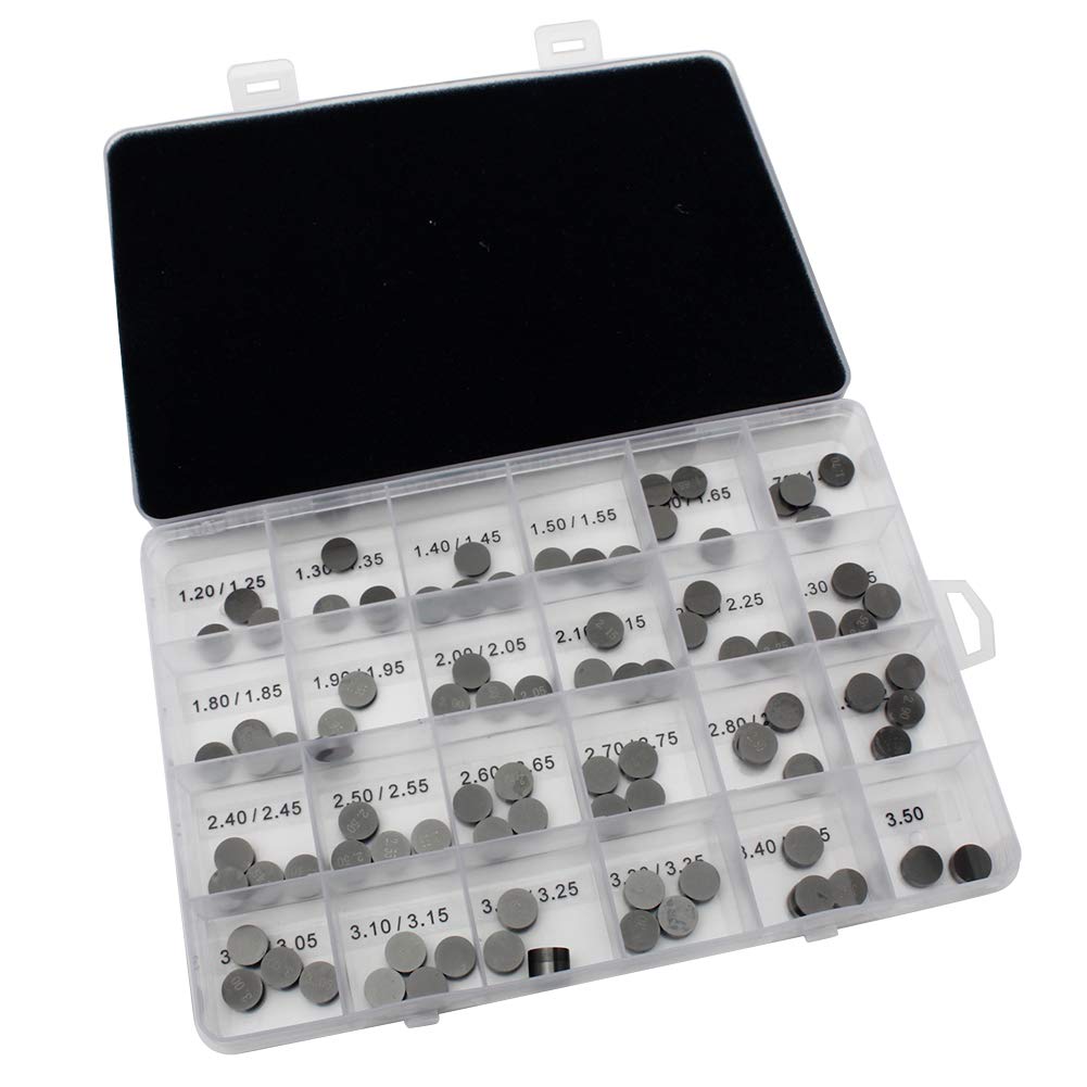 TARAZON 94pcs 9,48mm Valve Shim Ventileinstellplättchen 1.20MM-3.50MM für Suzuki Hayabusa GSX1300R GSX600F TL 1000 R S DL 1000 V-Strom DR-Z 400 E S SM RMX450Z RMZ450 King Quad 700 LT-R 450 Z400 TARAZON 94pcs 9,48mm Valve Shim Ventileinstellplättchen 1.20MM-3.50MM für Suzuki Hayabusa GSX1300R GSX600F TL 1000 R S DL 1000 V-Strom DR-Z 400 E S SM RMX450Z RMZ450 King Quad 700 LT-R 450 Z400 von TARAZON